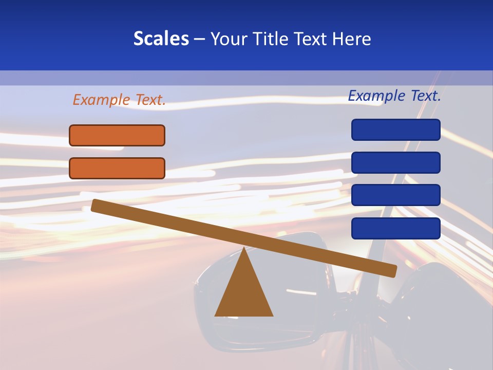 Movement Cityscape Racing PowerPoint Template