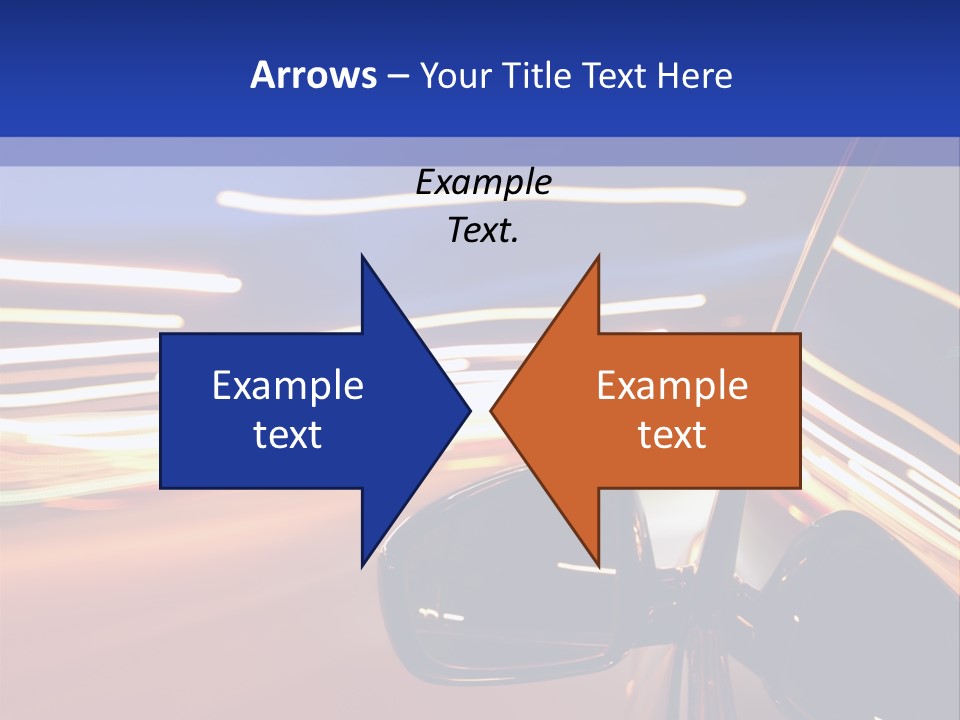 Movement Cityscape Racing PowerPoint Template