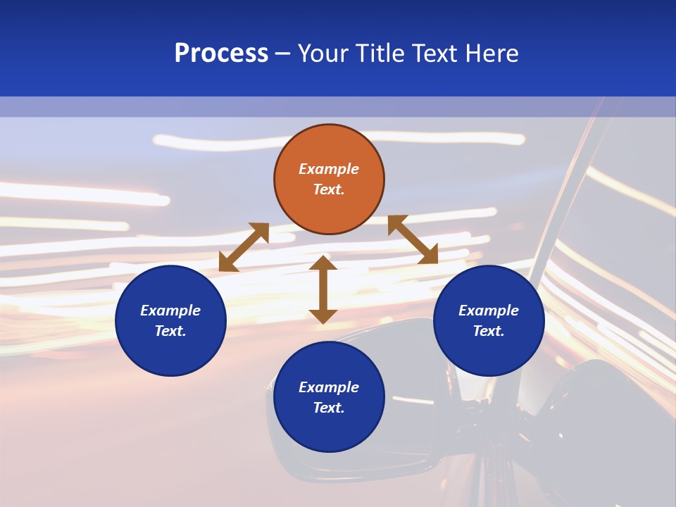 Movement Cityscape Racing PowerPoint Template