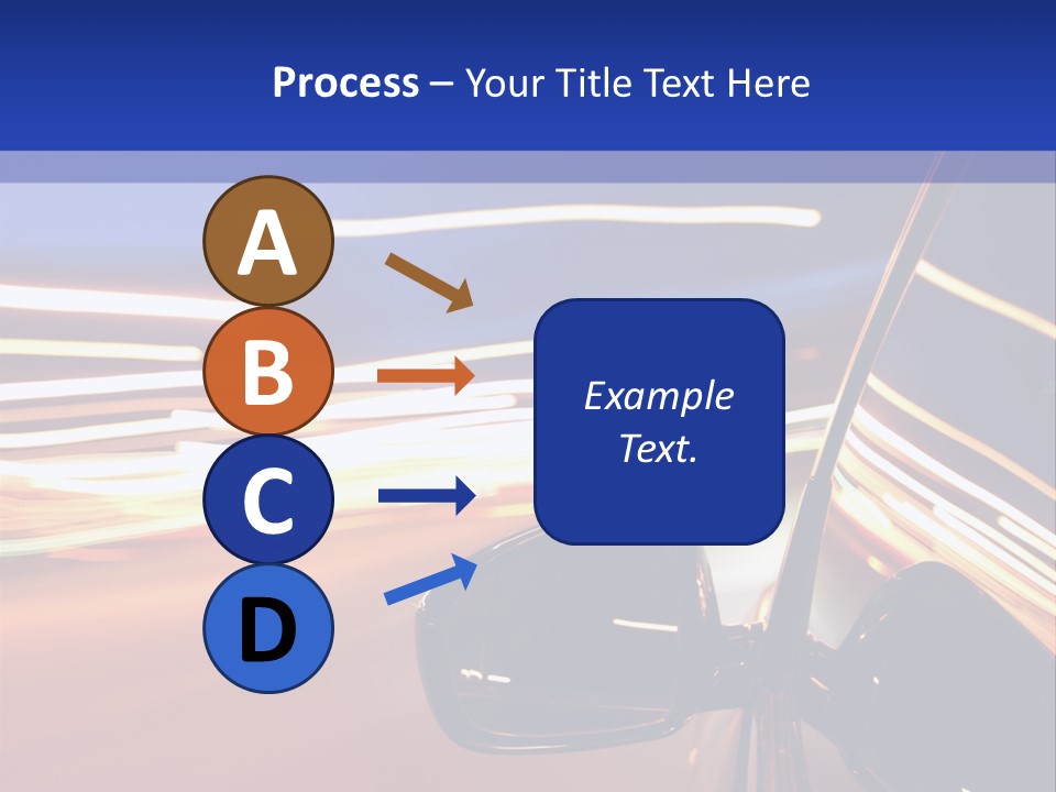 Movement Cityscape Racing PowerPoint Template