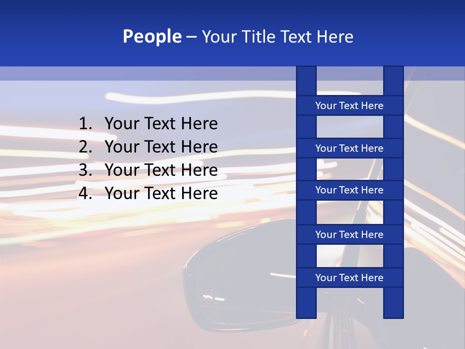 Movement Cityscape Racing PowerPoint Template