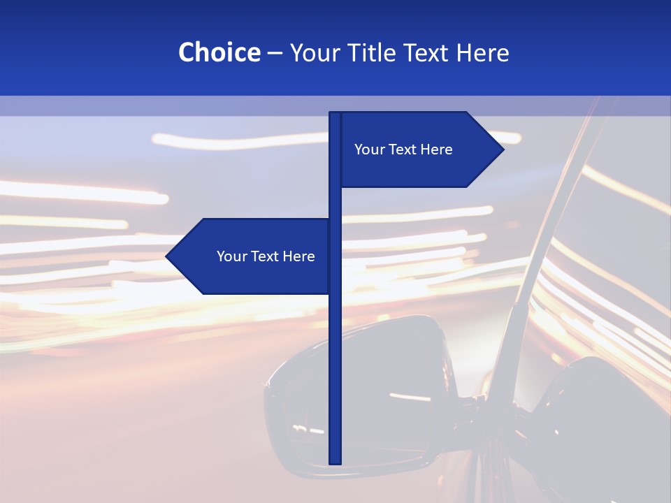 Movement Cityscape Racing PowerPoint Template