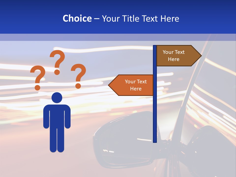 Movement Cityscape Racing PowerPoint Template