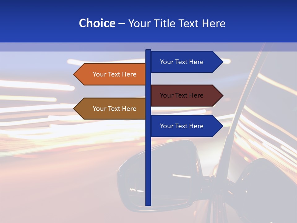 Movement Cityscape Racing PowerPoint Template
