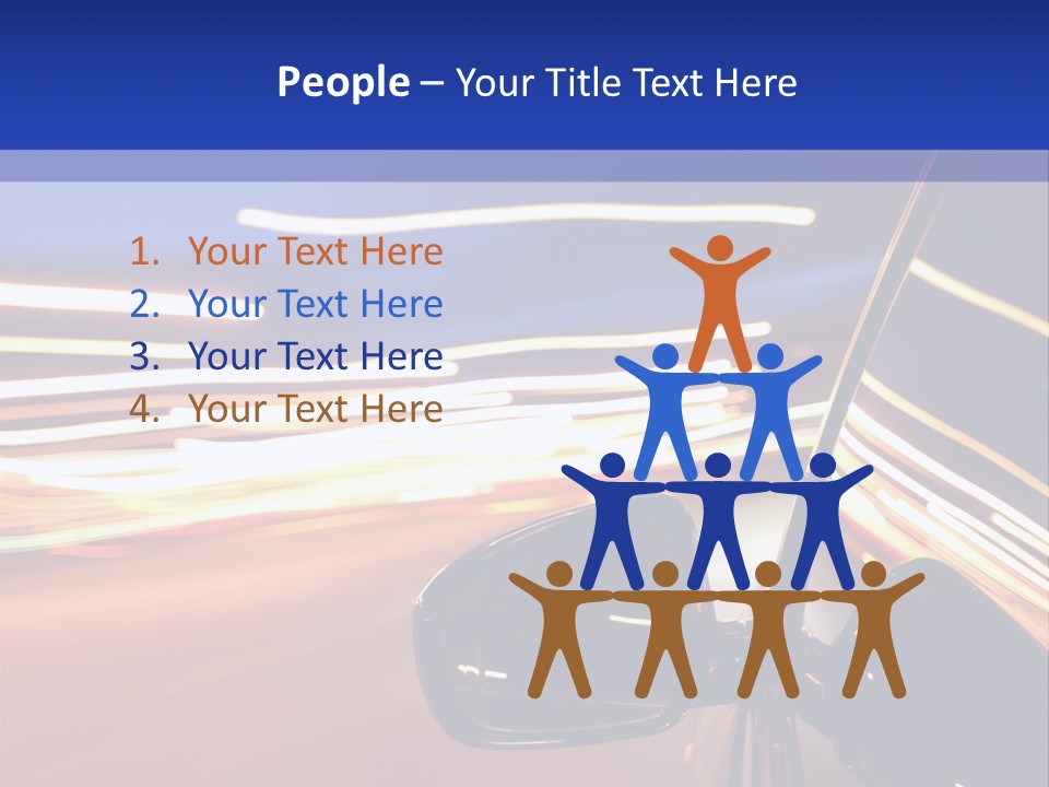 Movement Cityscape Racing PowerPoint Template