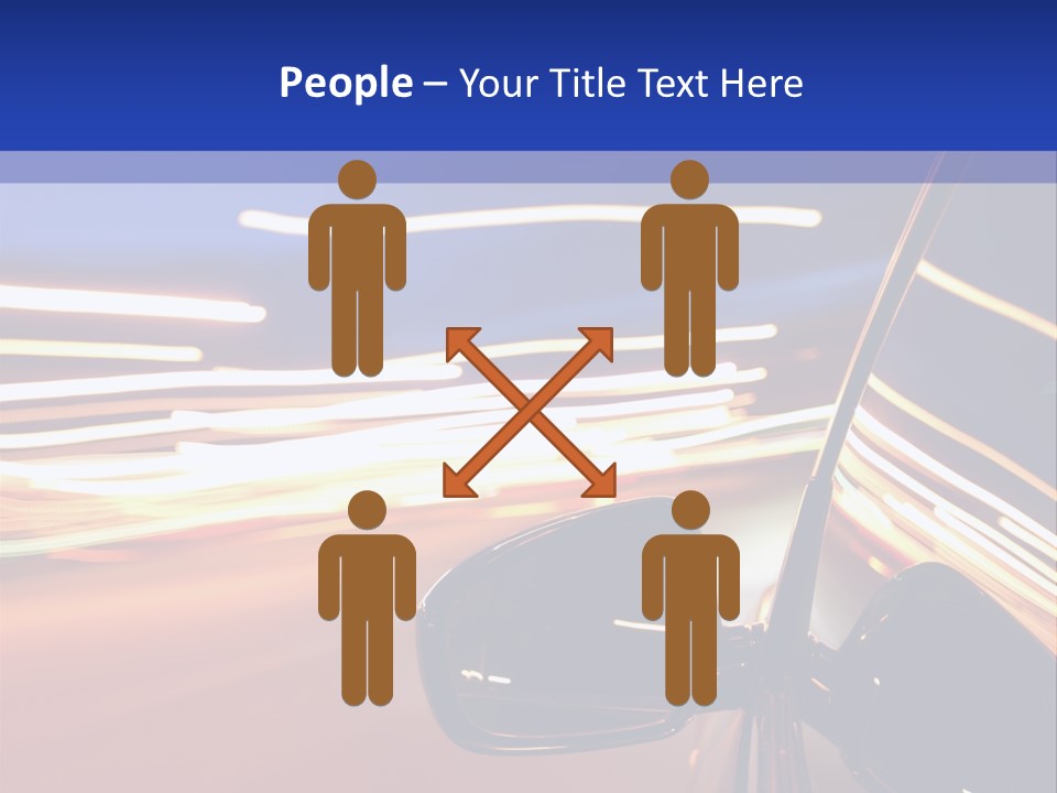 Movement Cityscape Racing PowerPoint Template