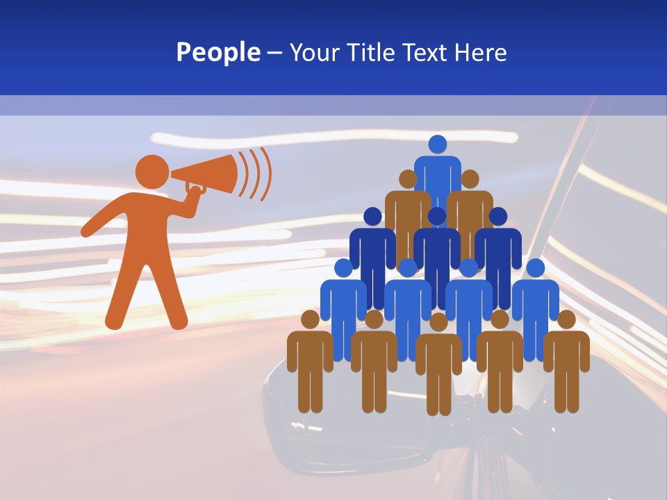 Movement Cityscape Racing PowerPoint Template