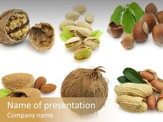 Tasty Coconut Brown PowerPoint Template