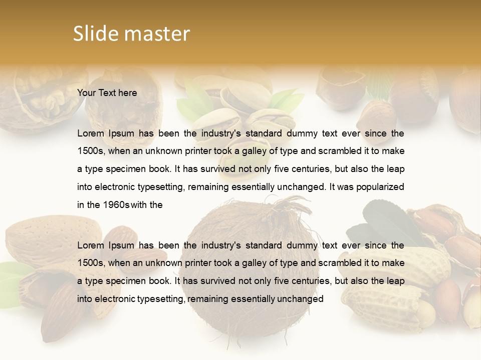 Tasty Coconut Brown PowerPoint Template