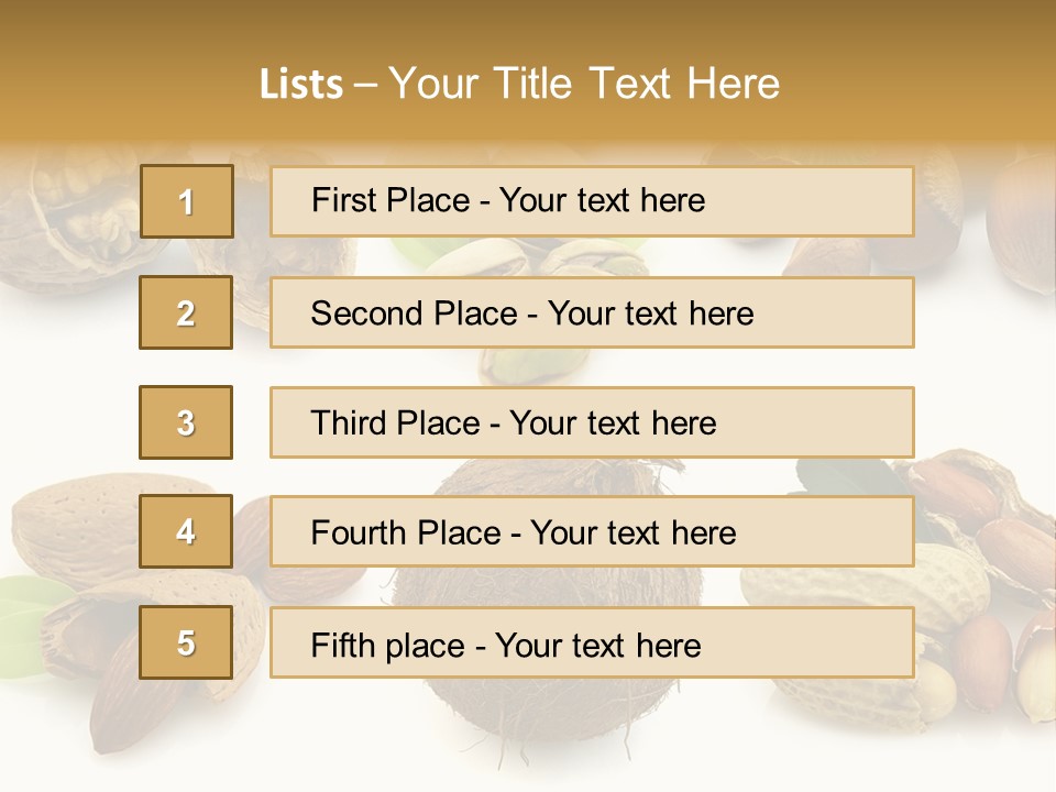Tasty Coconut Brown PowerPoint Template