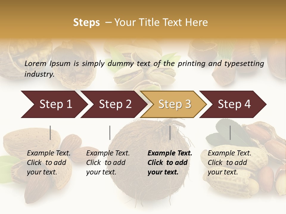 Tasty Coconut Brown PowerPoint Template