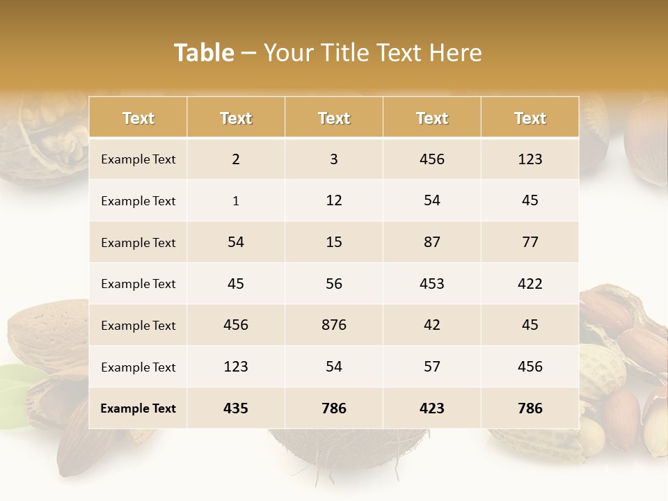 Tasty Coconut Brown PowerPoint Template
