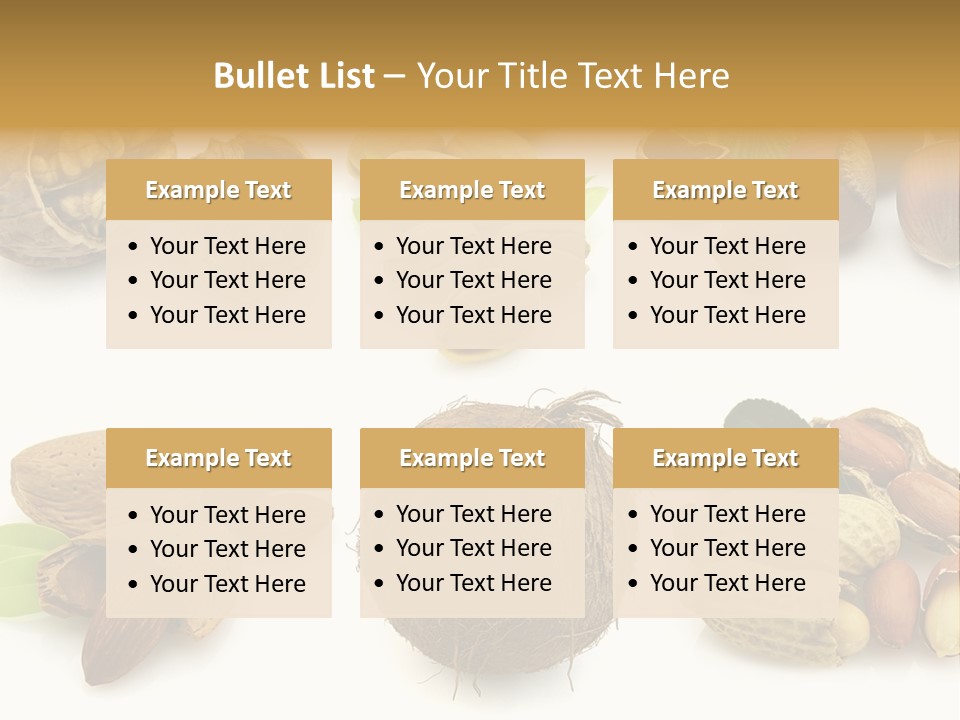 Tasty Coconut Brown PowerPoint Template