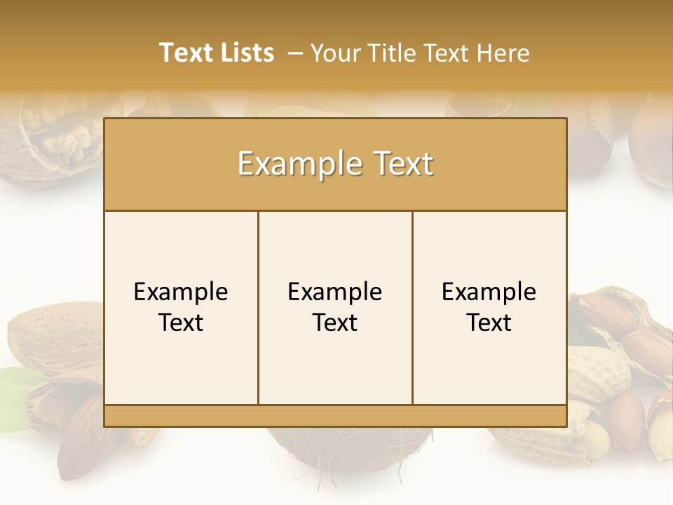 Tasty Coconut Brown PowerPoint Template