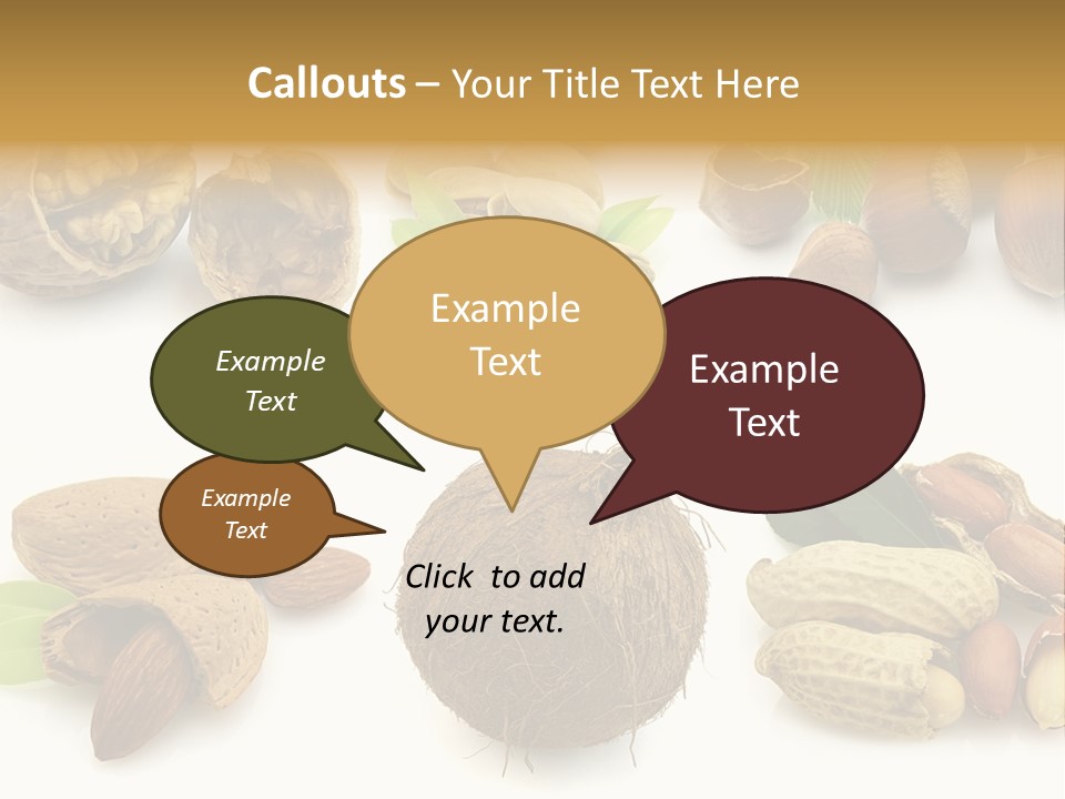 Tasty Coconut Brown PowerPoint Template