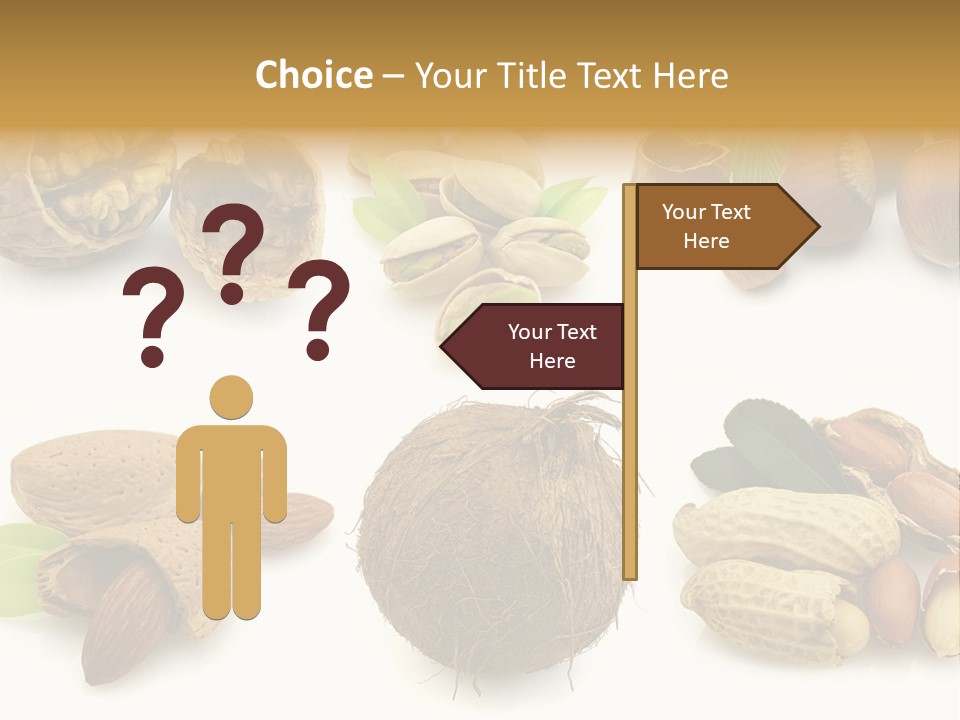 Tasty Coconut Brown PowerPoint Template