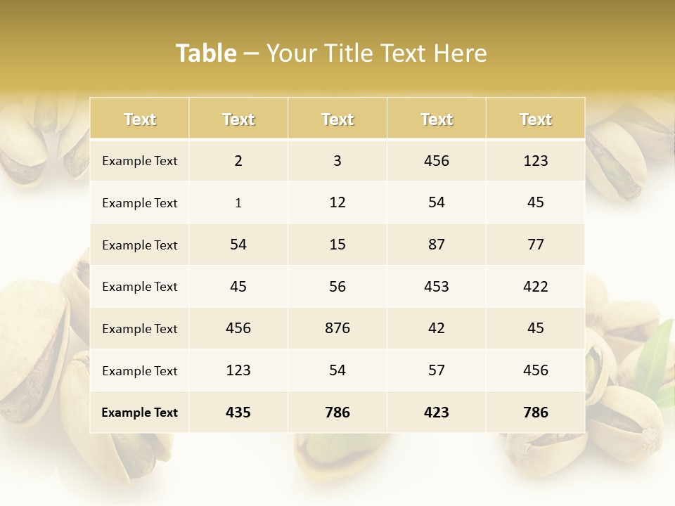 Seed Salted Dried PowerPoint Template