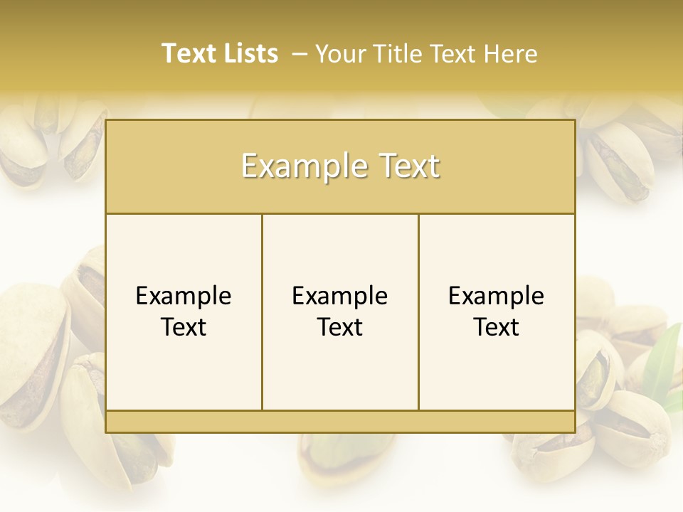Seed Salted Dried PowerPoint Template