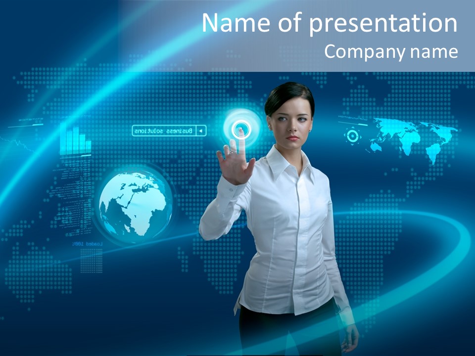 Code World Beautiful PowerPoint Template