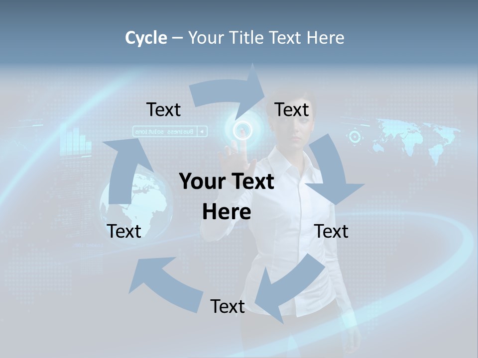 Code World Beautiful PowerPoint Template