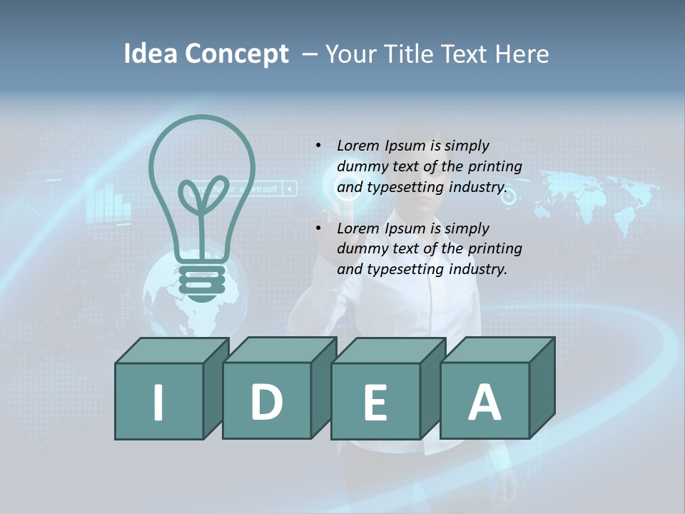 Code World Beautiful PowerPoint Template