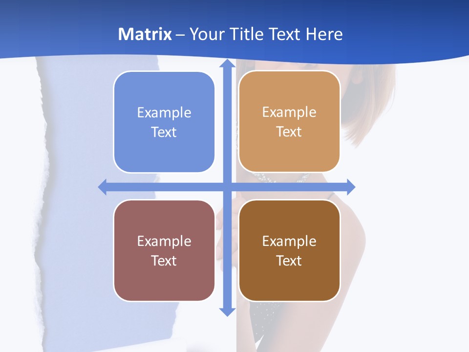 Torn Advertise Paper PowerPoint Template