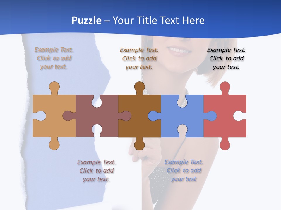 Torn Advertise Paper PowerPoint Template