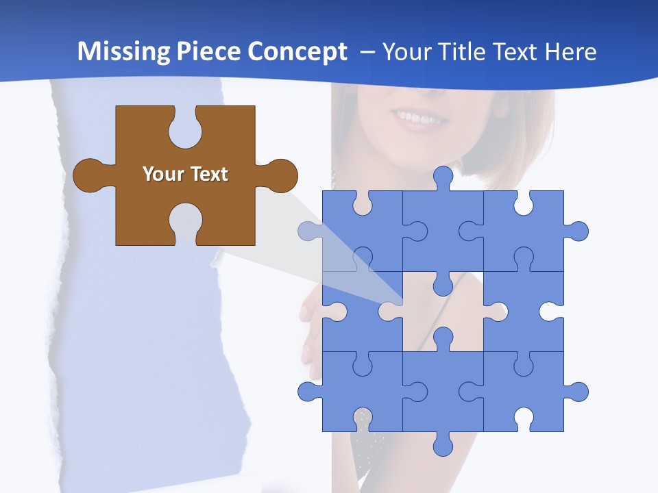 Torn Advertise Paper PowerPoint Template