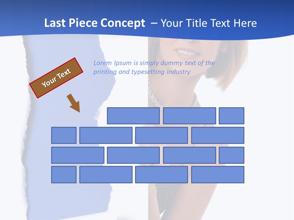 Torn Advertise Paper PowerPoint Template