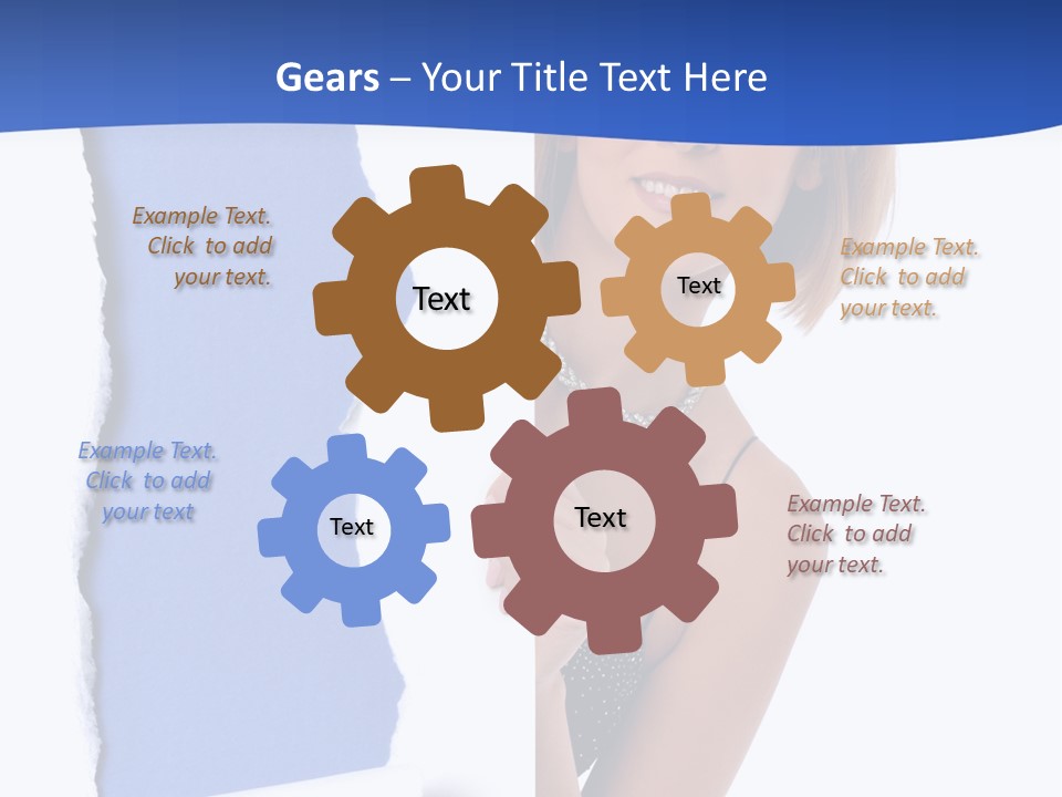 Torn Advertise Paper PowerPoint Template