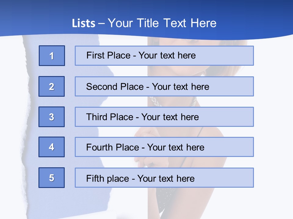 Torn Advertise Paper PowerPoint Template