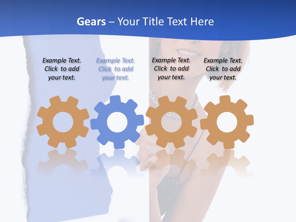 Torn Advertise Paper PowerPoint Template