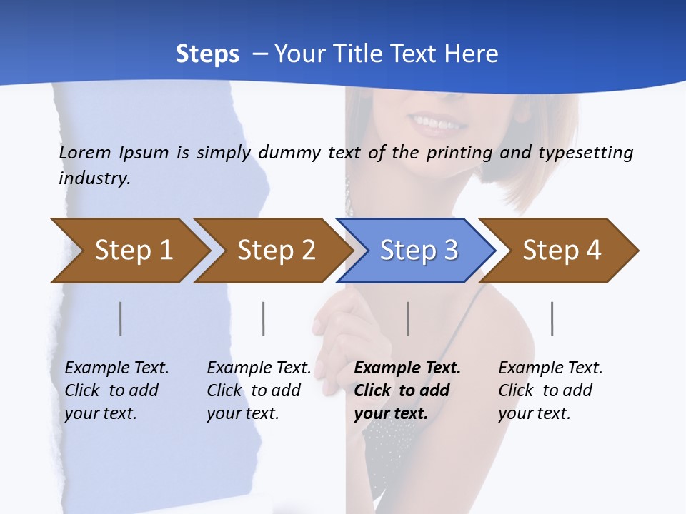 Torn Advertise Paper PowerPoint Template