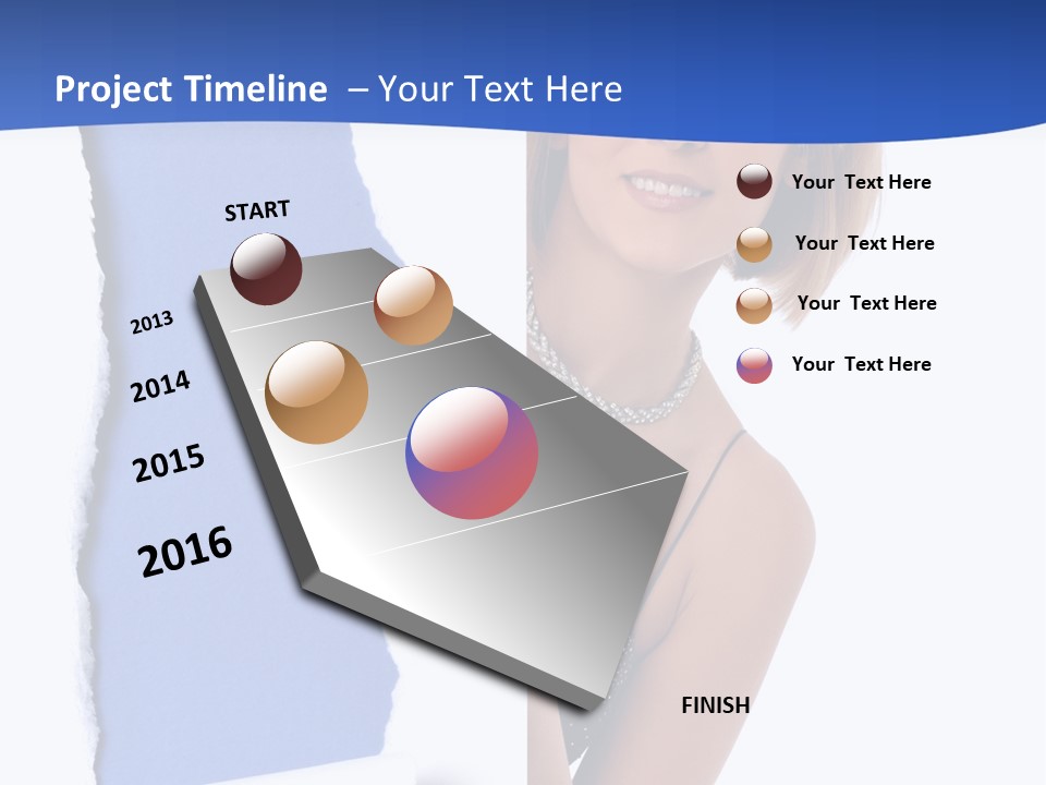 Torn Advertise Paper PowerPoint Template