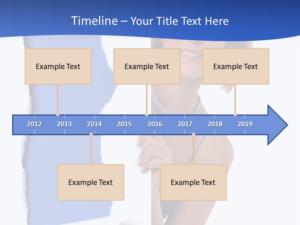 Torn Advertise Paper PowerPoint Template