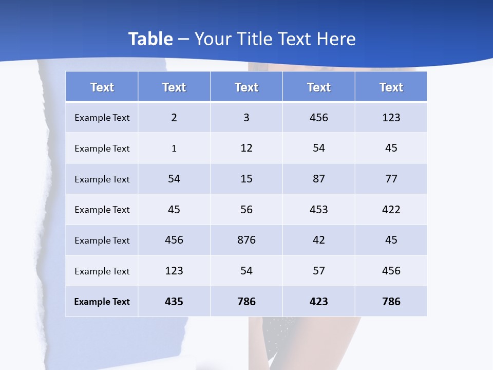 Torn Advertise Paper PowerPoint Template