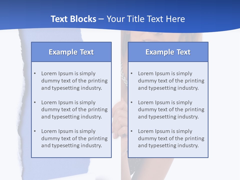 Torn Advertise Paper PowerPoint Template