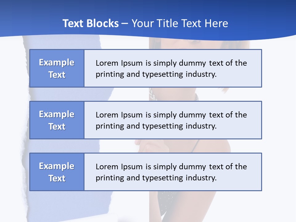 Torn Advertise Paper PowerPoint Template