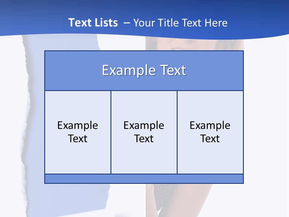 Torn Advertise Paper PowerPoint Template