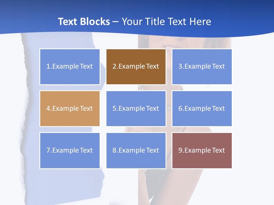 Torn Advertise Paper PowerPoint Template