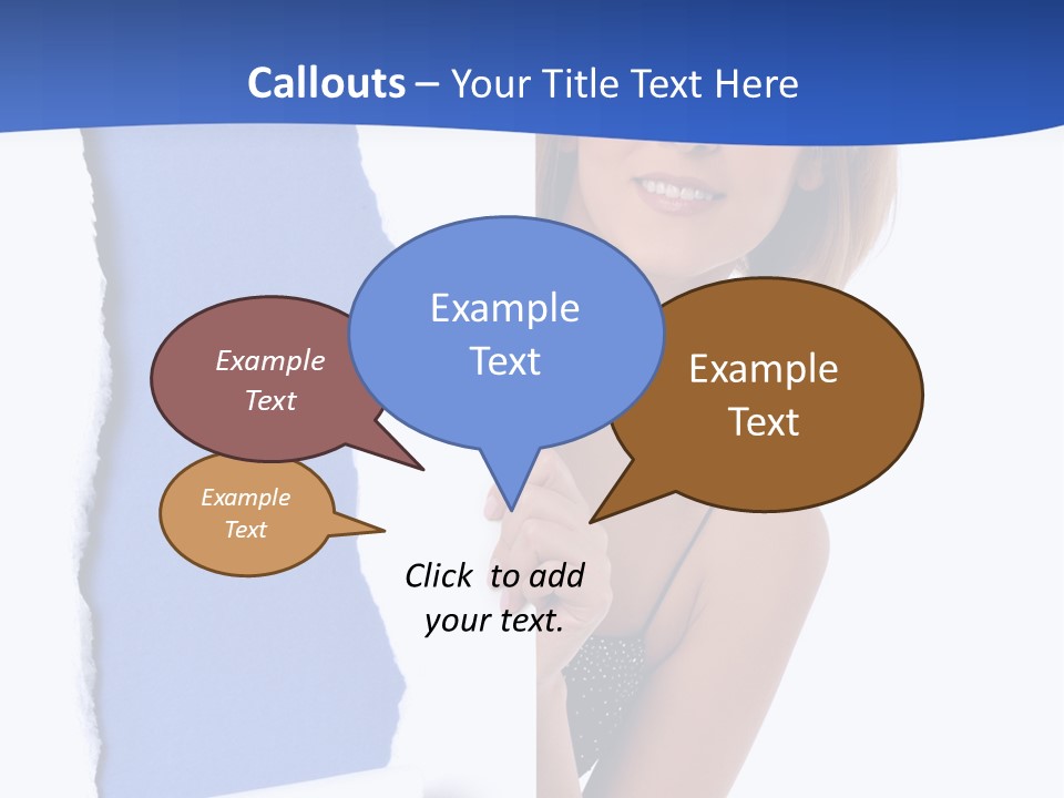 Torn Advertise Paper PowerPoint Template