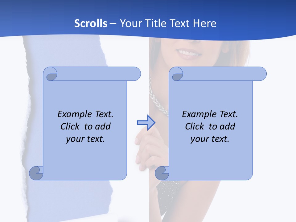 Torn Advertise Paper PowerPoint Template