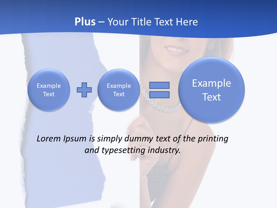 Torn Advertise Paper PowerPoint Template