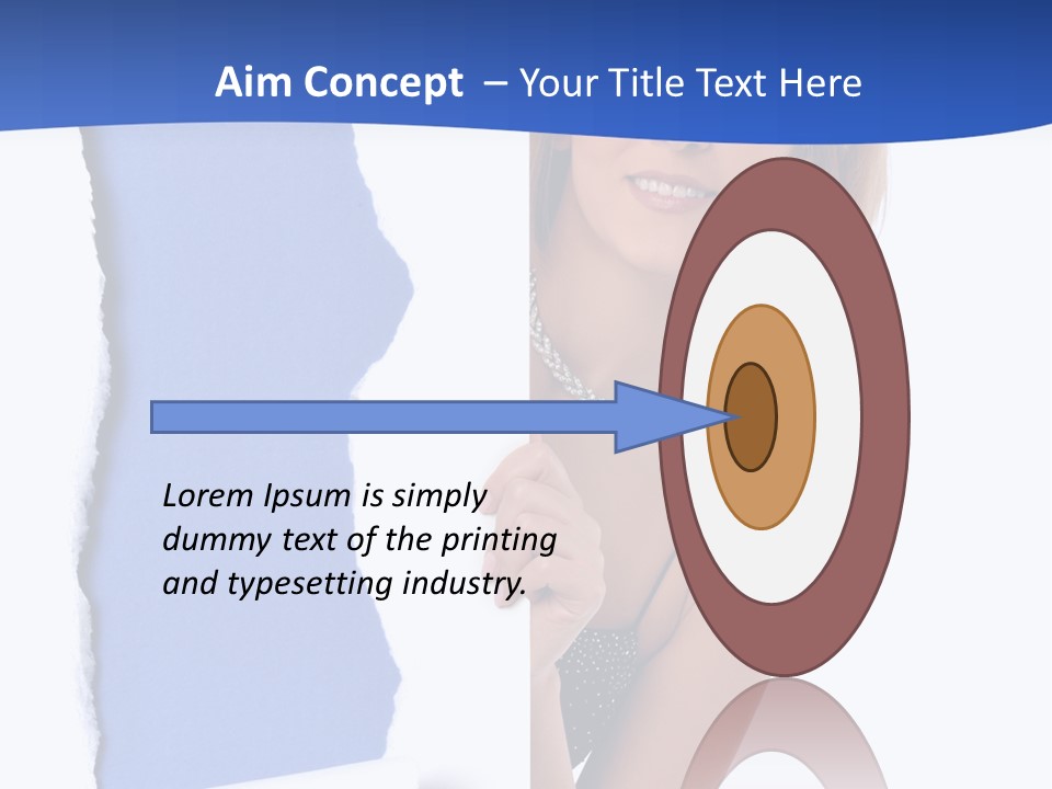 Torn Advertise Paper PowerPoint Template