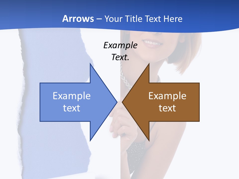 Torn Advertise Paper PowerPoint Template