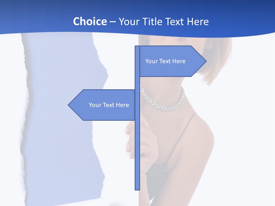 Torn Advertise Paper PowerPoint Template