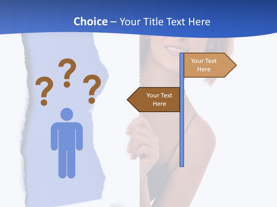 Torn Advertise Paper PowerPoint Template