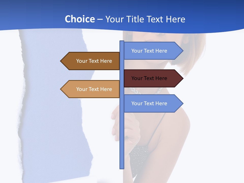 Torn Advertise Paper PowerPoint Template