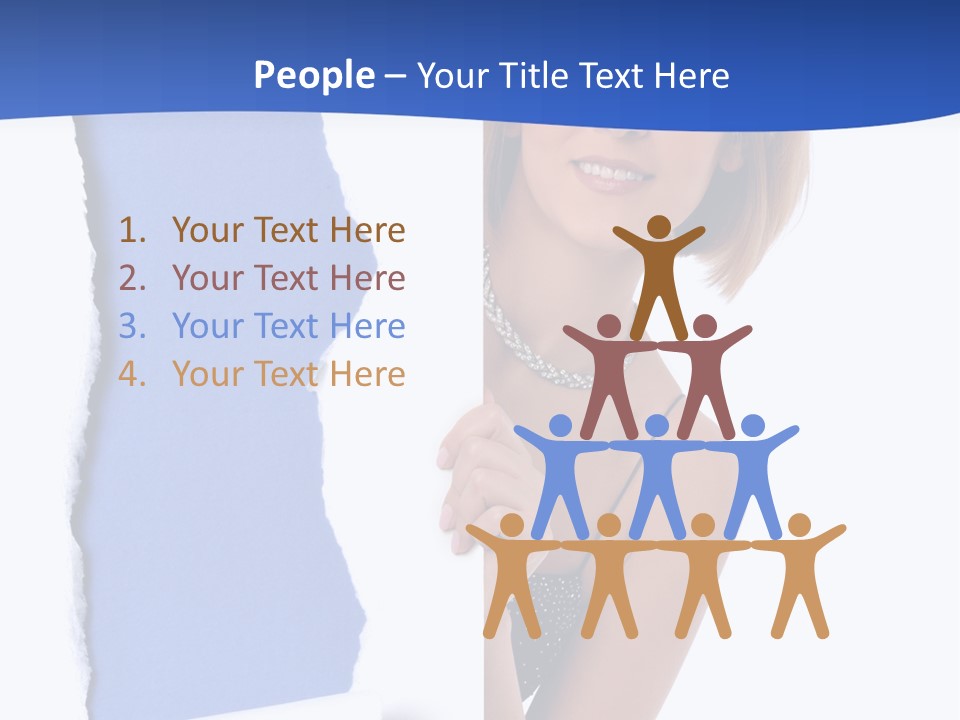 Torn Advertise Paper PowerPoint Template