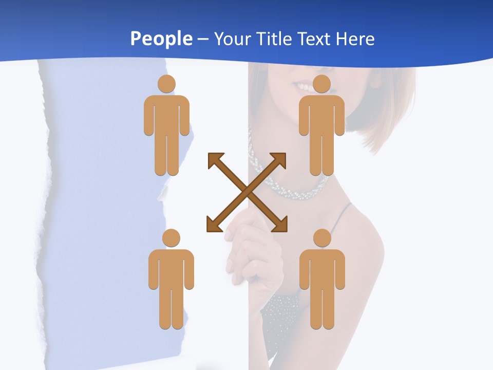 Torn Advertise Paper PowerPoint Template